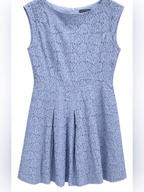 The Limited Light Blue Lace Fit & Flare Dress Sleeveless Women’s Size 6
